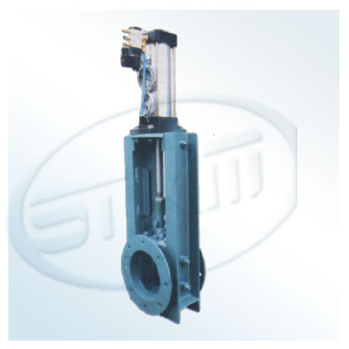 Pneumatic flashboard valve