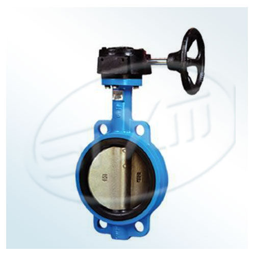 Hand wheel center line wafer butterfly valve