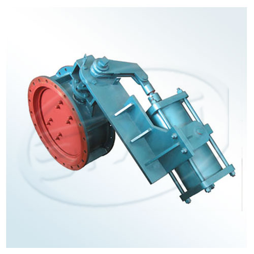 Pneumatic double eccentric hard sealing butterfly valve