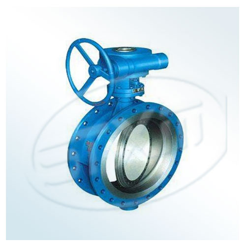 Hydraulic double eccentric butterfly valve