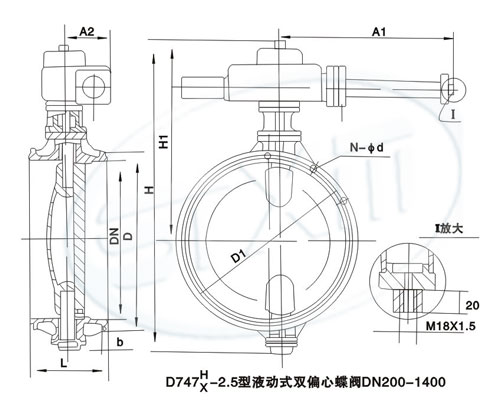 液動式雙偏心蝶閥